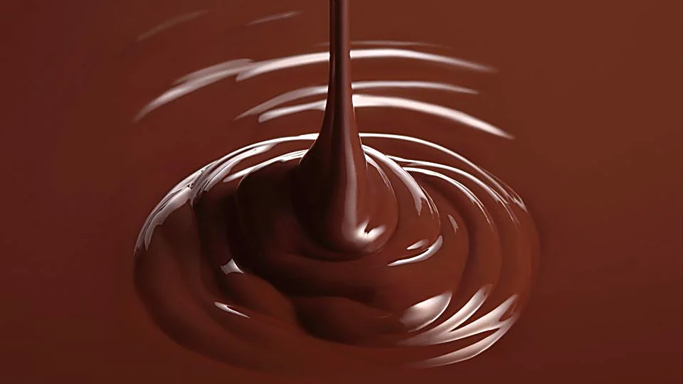 Cioccolato fuso colato a spirale